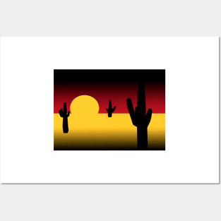 Saguaro Sunset Posters and Art